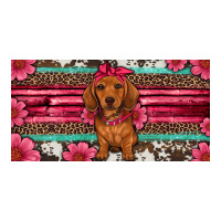 dachshund puppy license plate | Teevron