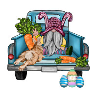 easter truck with gnome and rabbit | Teevron