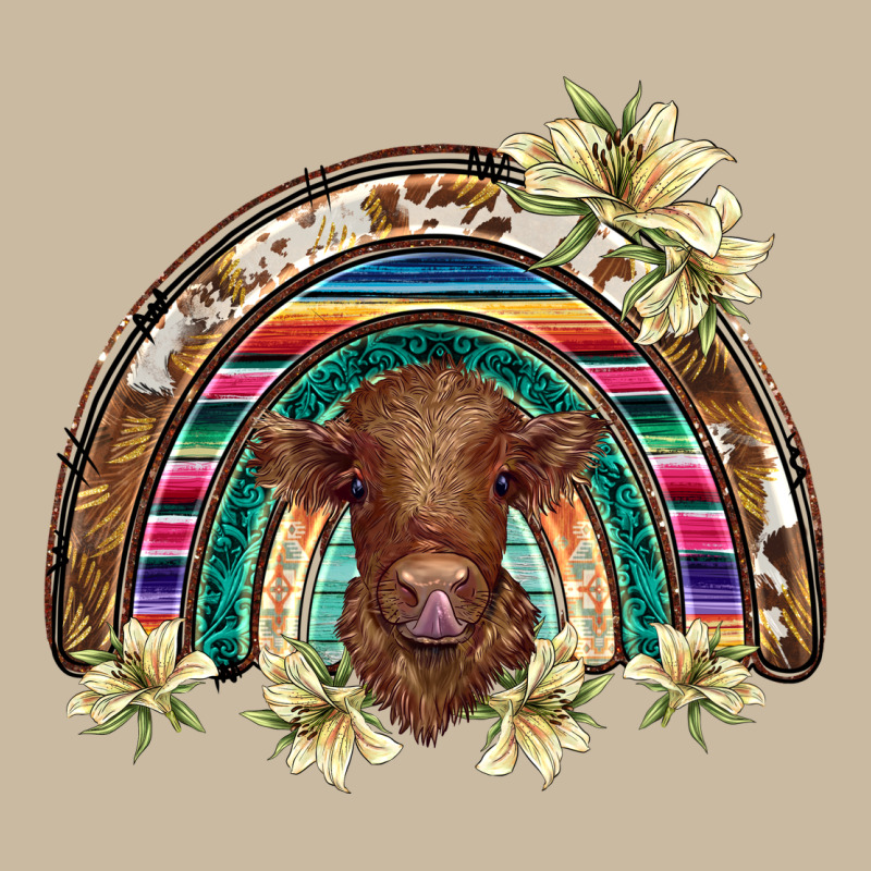 Scottish Calf Rainbow Long Sleeve Tee by BarkalooDesign | Teevron