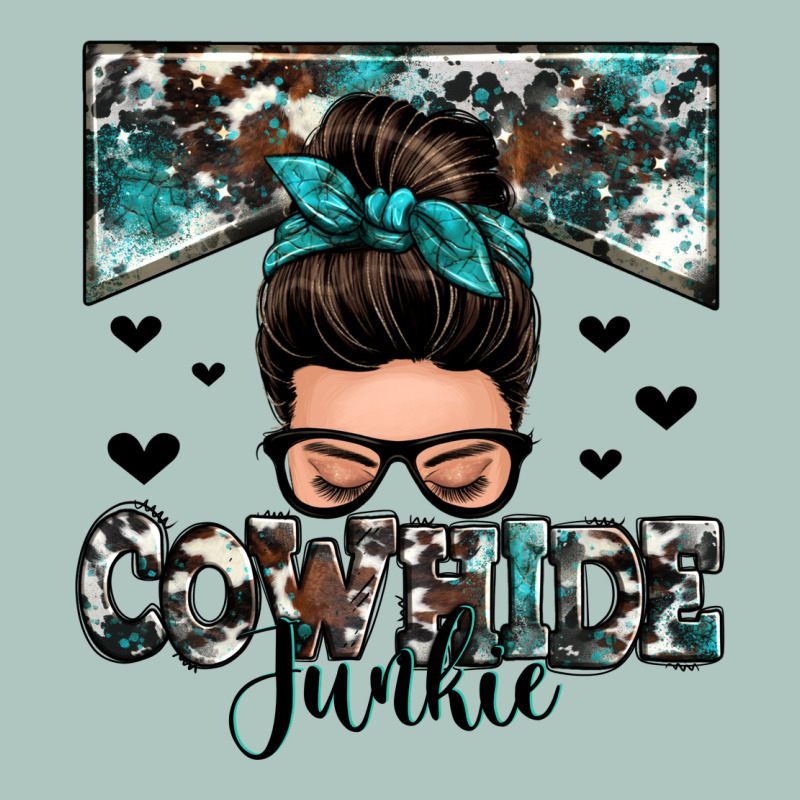 Cowhide Junkie Messy Bun Premium Sweatshirt by Zillion Design Studio | Teevron