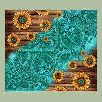 Tooled Leather And Sunflowers Urban Hoodie | Teevron