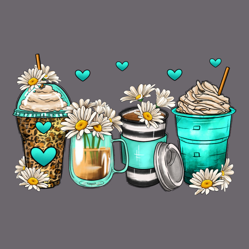 Daisy Coffee Cups Premium Sweatshirt by Zillion Design Studio | Teevron