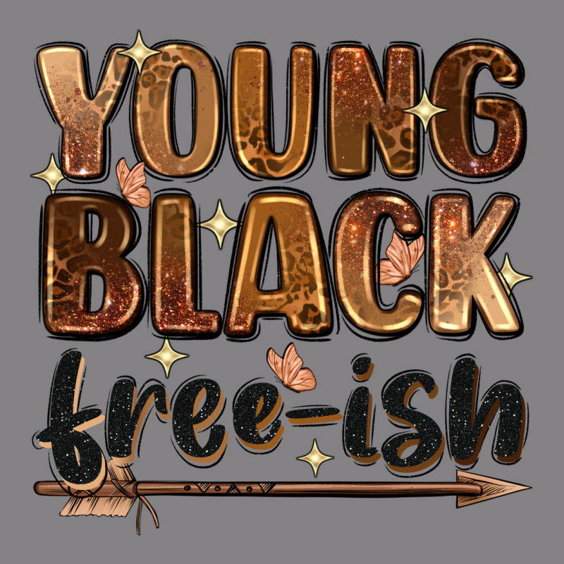 Young Black Free Ish Heavyweight Hoodie by Zillion Design Studio | Teevron
