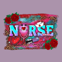 Valentine's Day Nurse With Leopard And Turquoise Background Heavyweight Hoodie | Teevron