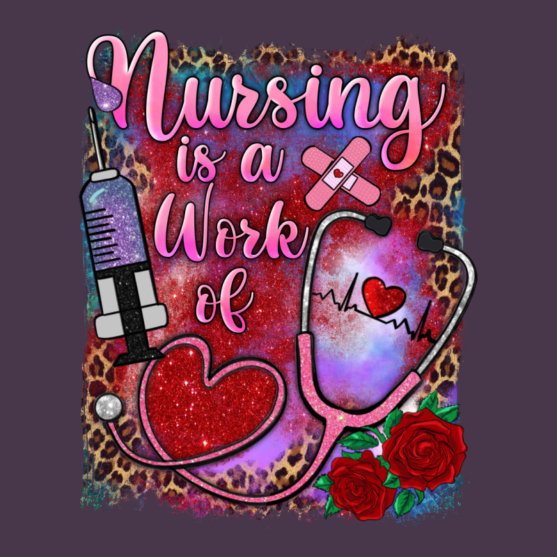 Nursing Is A Work Of Heart Heavyweight Hoodie by RanaPortraitStore | Teevron