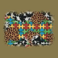 Autism Awareness Leopard Cowhide Background Premium Hoodie | Teevron