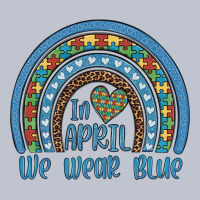 In April We Wear Blue Autism Awareness Leopard Rainbow Premium Hoodie | Teevron