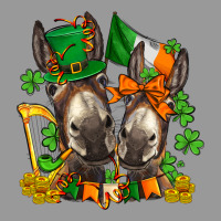 St Patricks Donkeys With  Shamrocks Vintage Hoodie | Teevron