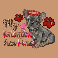 My Valentine Has Paws French Bulldog Heavyweight Hoodie | Teevron