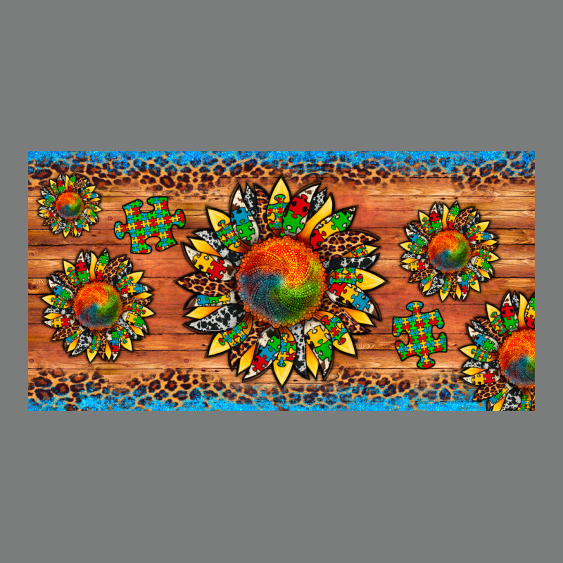 Autism Awareness Sunflower Puzzle License Plate Premium Hoodie by Artiststas | Teevron