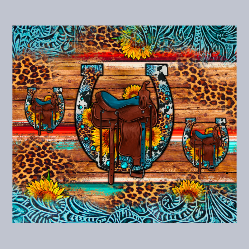 Saddle Horseshoe Leopard Sunflower Premium Hoodie by Artiststas | Teevron