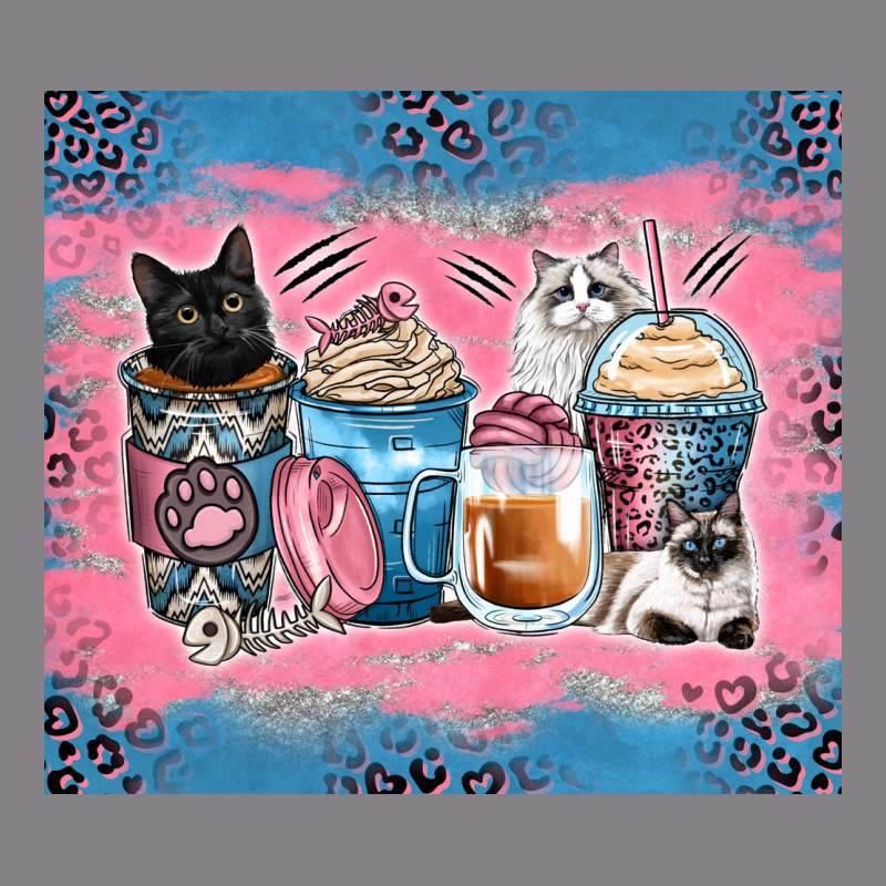 Cat Coffee Cups Heavyweight Hoodie by Zillion Design Studio | Teevron