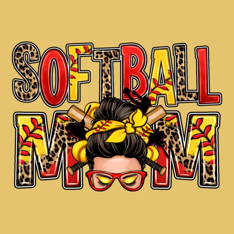 Softball Mom Messy Bun Premium Sweatshirt by Zillion Design Studio | Teevron