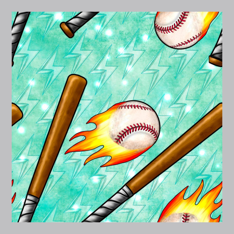 Baseball Bat With Thunders Seamless Pattern Classic Tee by BundleAndBundleShop | Teevron