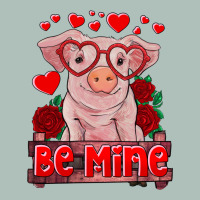 Be Mine Valentine's Day Baby Pig Heavyweight Hoodie | Teevron