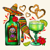 Mexican Tequila Margarita And Maracas Premium Hoodie | Teevron