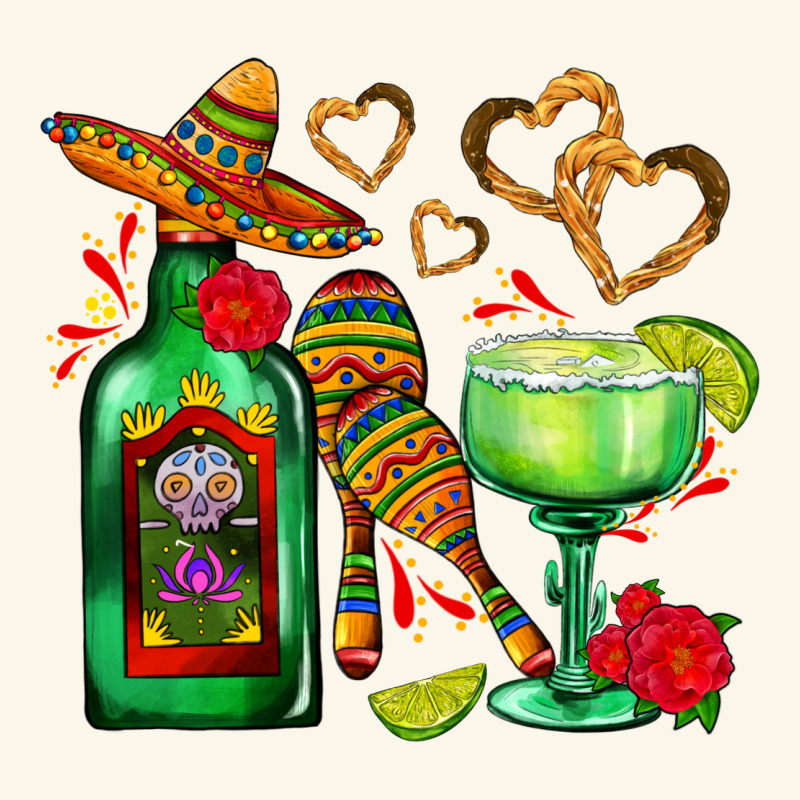 Mexican Tequila Margarita And Maracas Premium Hoodie by AdoDesignShop | Teevron