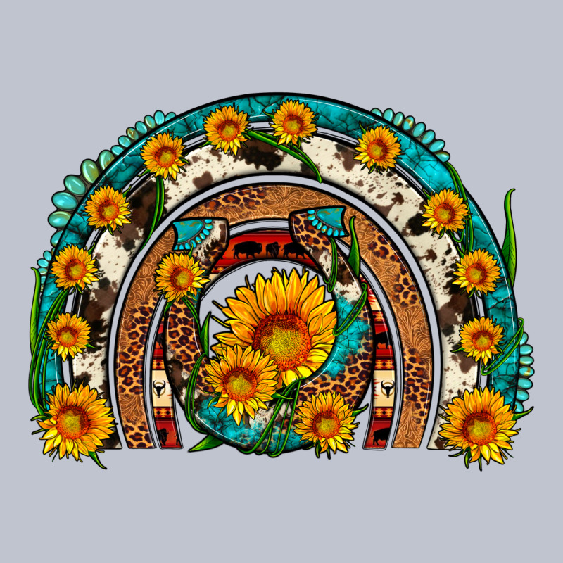 Sunflower Gemstone Leopard Cowhide Horseshoe Rainbow Premium Hoodie by Artiststas | Teevron