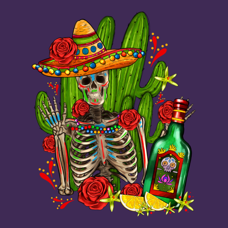 Skeleton With Sombrero And Tequila Premium Hoodie by AdoDesignShop | Teevron