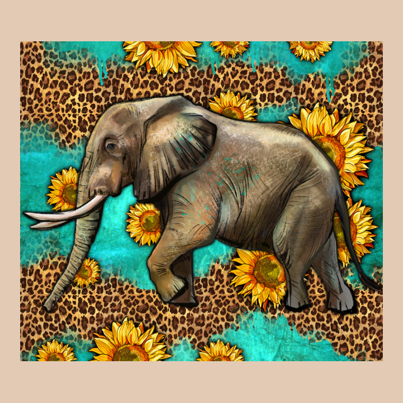 Western Sunflowers Elephant Urban Hoodie by LillyAllenDesigns | Teevron