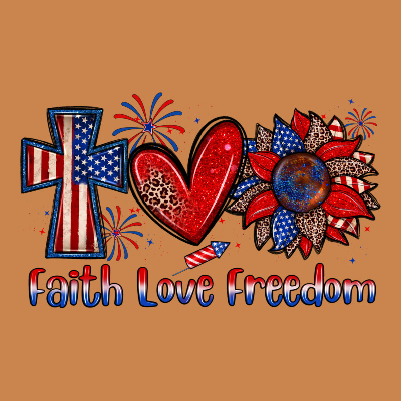 Faith Love Freedom Heavyweight Hoodie by Zillion Design Studio | Teevron