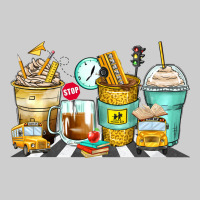 School Bus Coffee Cups Premium Sweatshirt | Teevron