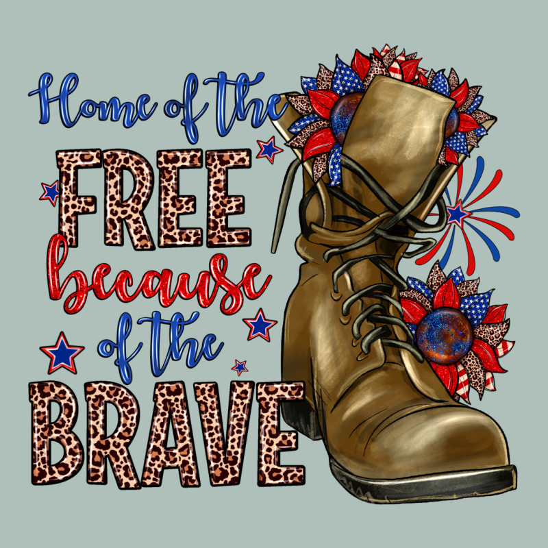 Home Of The Free Because Of The Brave Heavyweight Hoodie by Zillion Design Studio | Teevron