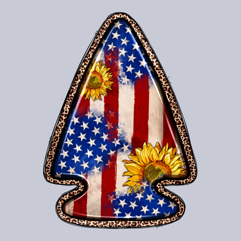 American Flag Sunflower Arrowhead Heavyweight Hoodie by Zillion Design Studio | Teevron
