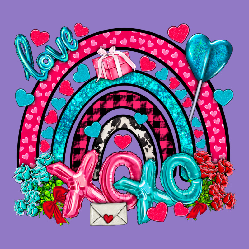 Xo Xo Rainbow Valentine Urban Hoodie by NancyCooperArtShop | Teevron