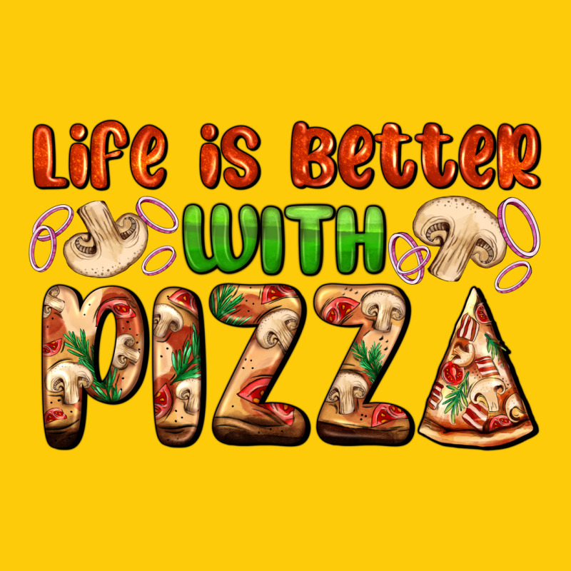 Life Is Better With Pizza Premium Hoodie by AdoDesignShop | Teevron