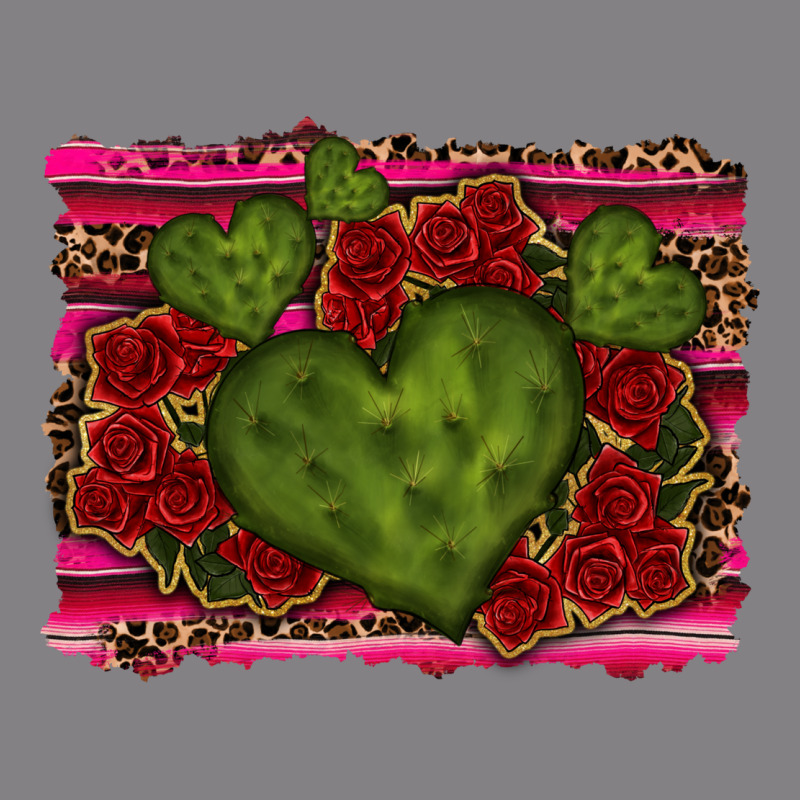 Valentine Cactus Heart With Roses Heavyweight Hoodie by RanaPortraitStore | Teevron