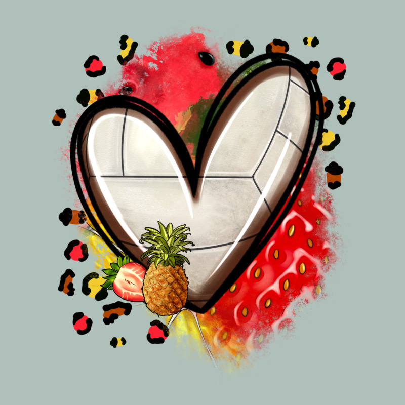 Fruits And Volleyball Heart Heavyweight Hoodie by Zillion Design Studio | Teevron