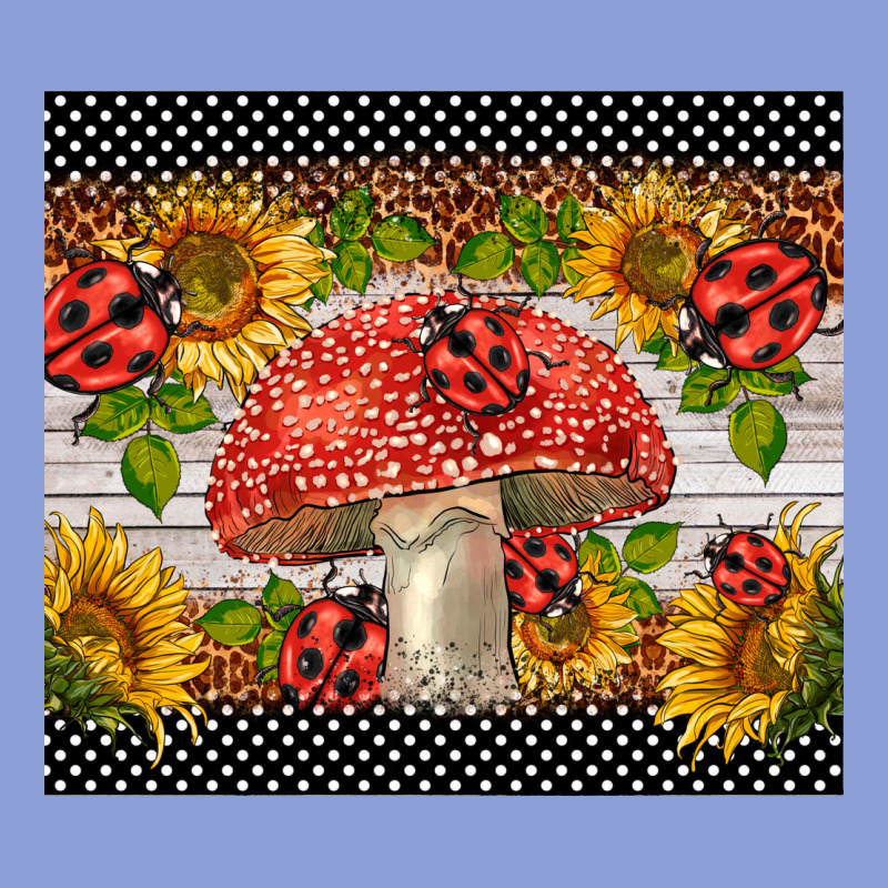 Ladybug Mushrooms Long Sleeve Tee by BarkalooDesign | Teevron