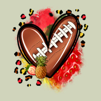 Fruits And Football Heart Heavyweight Hoodie | Teevron