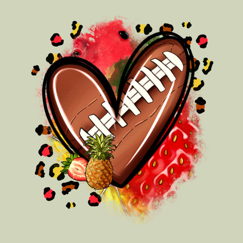 Fruits And Football Heart Heavyweight Hoodie by Zillion Design Studio | Teevron