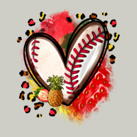 Fruits And Baseball Heart Heavyweight Hoodie | Teevron