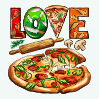 Love Pizza Premium Hoodie | Teevron