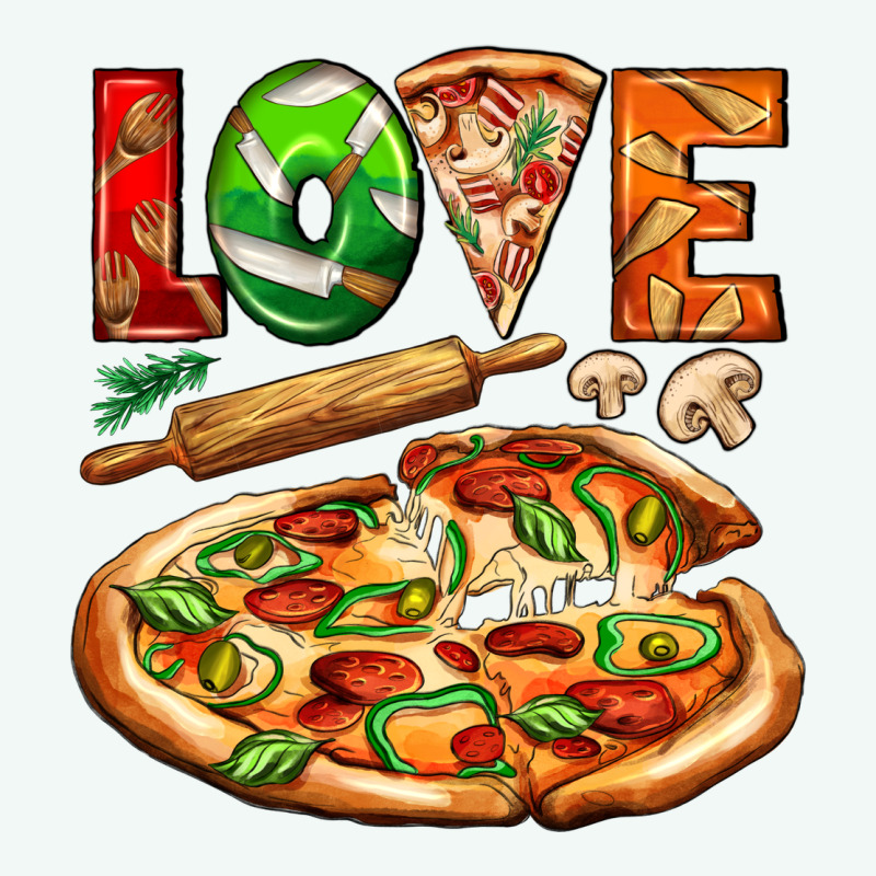 Love Pizza Premium Hoodie by AdoDesignShop | Teevron