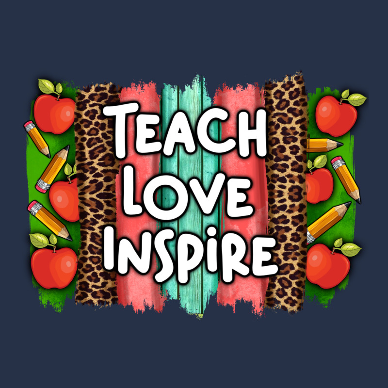 Teach Love Inspire Brushstroke With  And Pen Leopard Premium Hoodie by Artiststas | Teevron