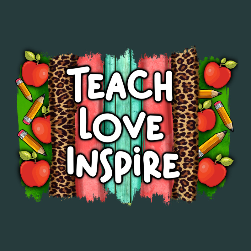 Teach Love Inspire Brushstroke With  And Pen Leopard Premium Hoodie by Artiststas | Teevron