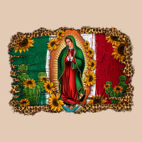 Our Lady Of Guadalupe Mexican Flag Background Urban Hoodie | Teevron