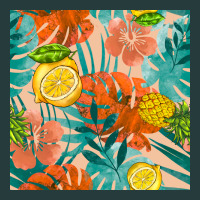Pineapple And Lemon Seamless Pattern Premium Hoodie | Teevron