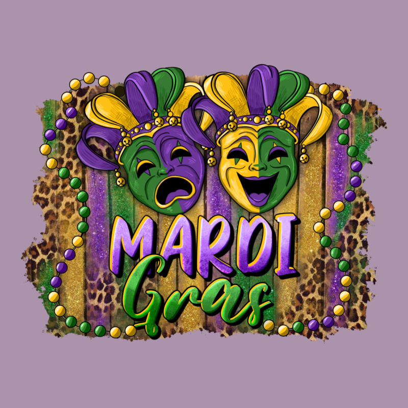 Mardi Gras Mask With Leopard Background Heavyweight Hoodie by RanaPortraitStore | Teevron