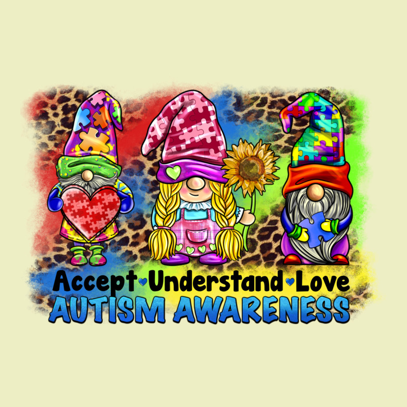 Accept Understand Love Autism Awareness Western Background Urban Hoodie by BarkalooDesign | Teevron