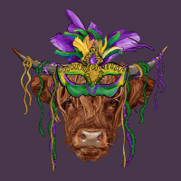 Mardi Gras Mask Highland Cow Heavyweight Hoodie | Teevron
