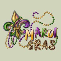 Mardi Gras Fleur De Lis And Beads Heavyweight Hoodie | Teevron