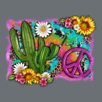Cactus Peace Sign Flowers And Tie Dye Premium Hoodie | Teevron