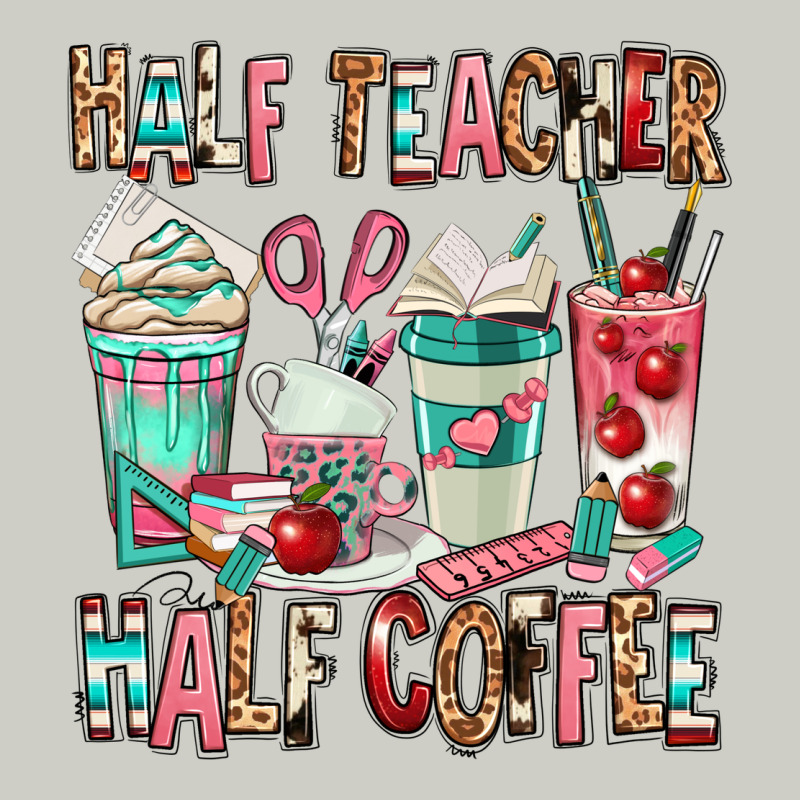 Half Teacher Half Coffee Heavyweight Hoodie by texasbilliewilder | Teevron