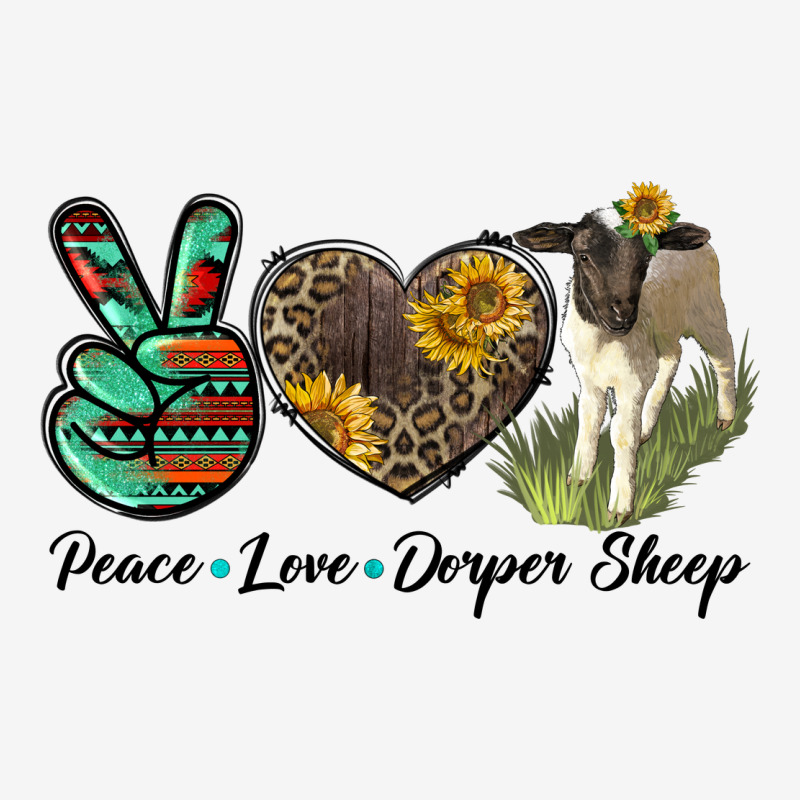 Peace Love Dorper Sheep Urban Hoodie by LillyAllenDesigns | Teevron