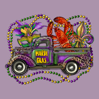 Mardi Gras Truck With Mask Fleur De Lis And Crawfish Heavyweight Hoodie | Teevron